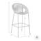 Armen Living Acapulco 26" Indoor Outdoor Steel Bar Stool with Wasabi Rope LCACBAWSB26 - alternate 5